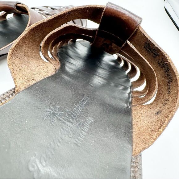 Tommy Bahama Vintage Slip-On Mule Dark Brown Leather Fisherman Sandals Sz 10 - Picture 9 of 15